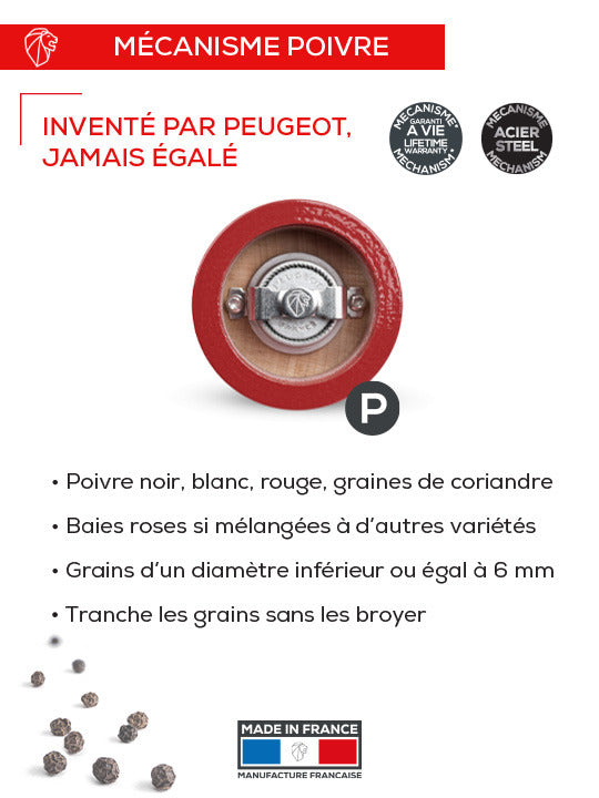 Peugeot Bistro Salt/Pepper Mill Trio, 10cm