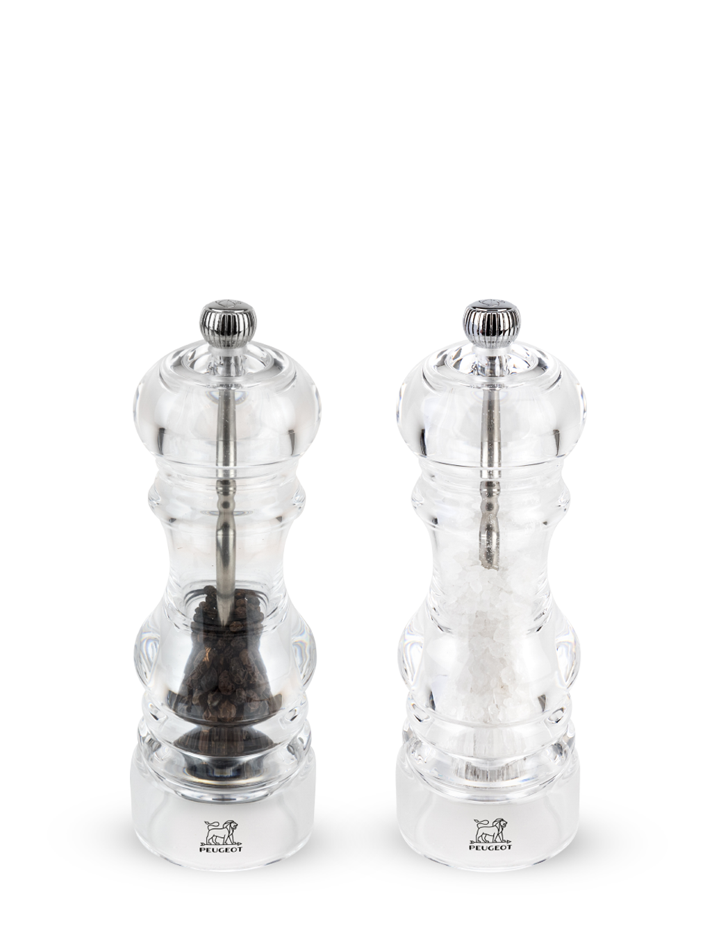 Peugeot Nancy Salt & Pepper Mills Duo in Acrylic, 18cm