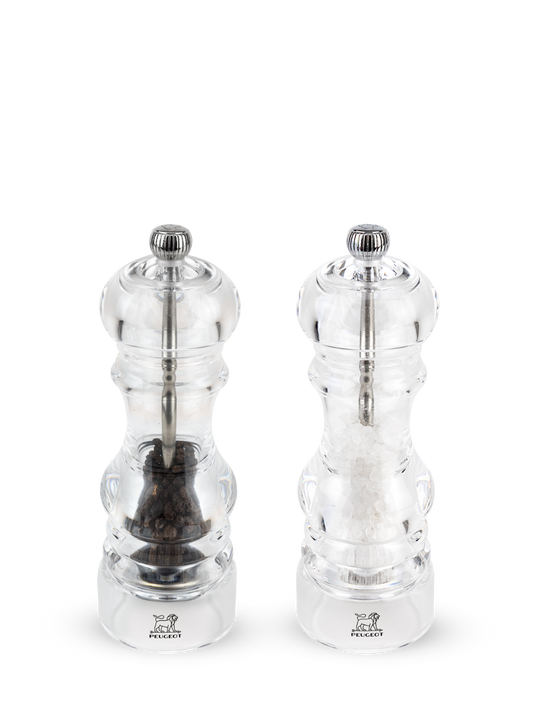 Peugeot Nancy Salt & Pepper Mills Duo in Acrylic, 18cm