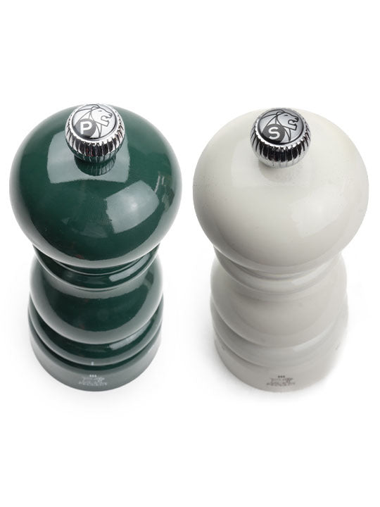 Peugeot Parisrama u'Select Salt & Pepper Mills Duo Gift Set, 15cm + Matt Black Bamboo Tray