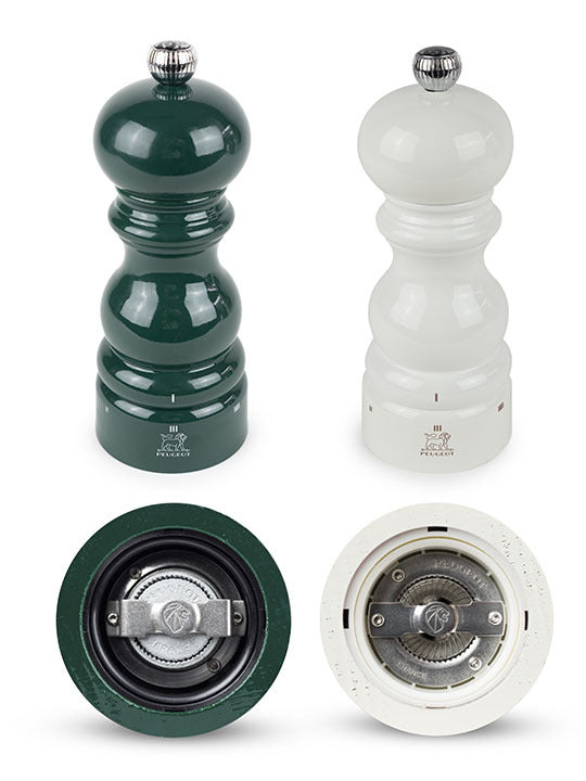 Peugeot Parisrama u'Select Salt & Pepper Mills Duo Gift Set, 15cm + Matt Black Bamboo Tray