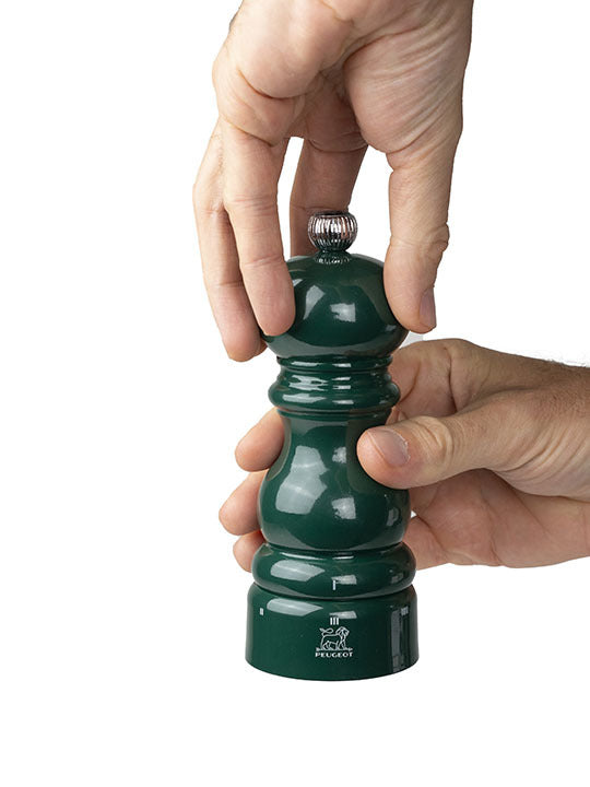 Peugeot Parisrama u'Select Salt & Pepper Mills Duo Gift Set, 15cm + Matt Black Bamboo Tray