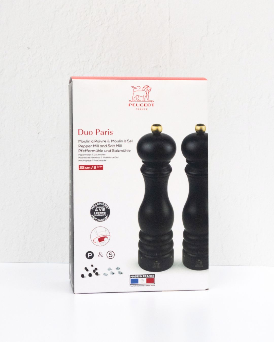 Peugeot Paris Salt/Pepper u'Select Mill Duo in chocolate finish, 22cm