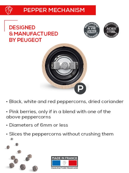 Peugeot Paris u'Select Salt/Pepper Mill Bundle Duo in Gloss Black & White, 40 cm & 30 cm