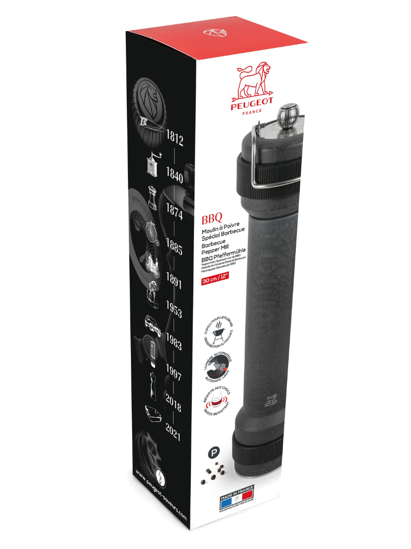 Peugeot BBQ Pepper Mill in Graphite Wood, 30 cm