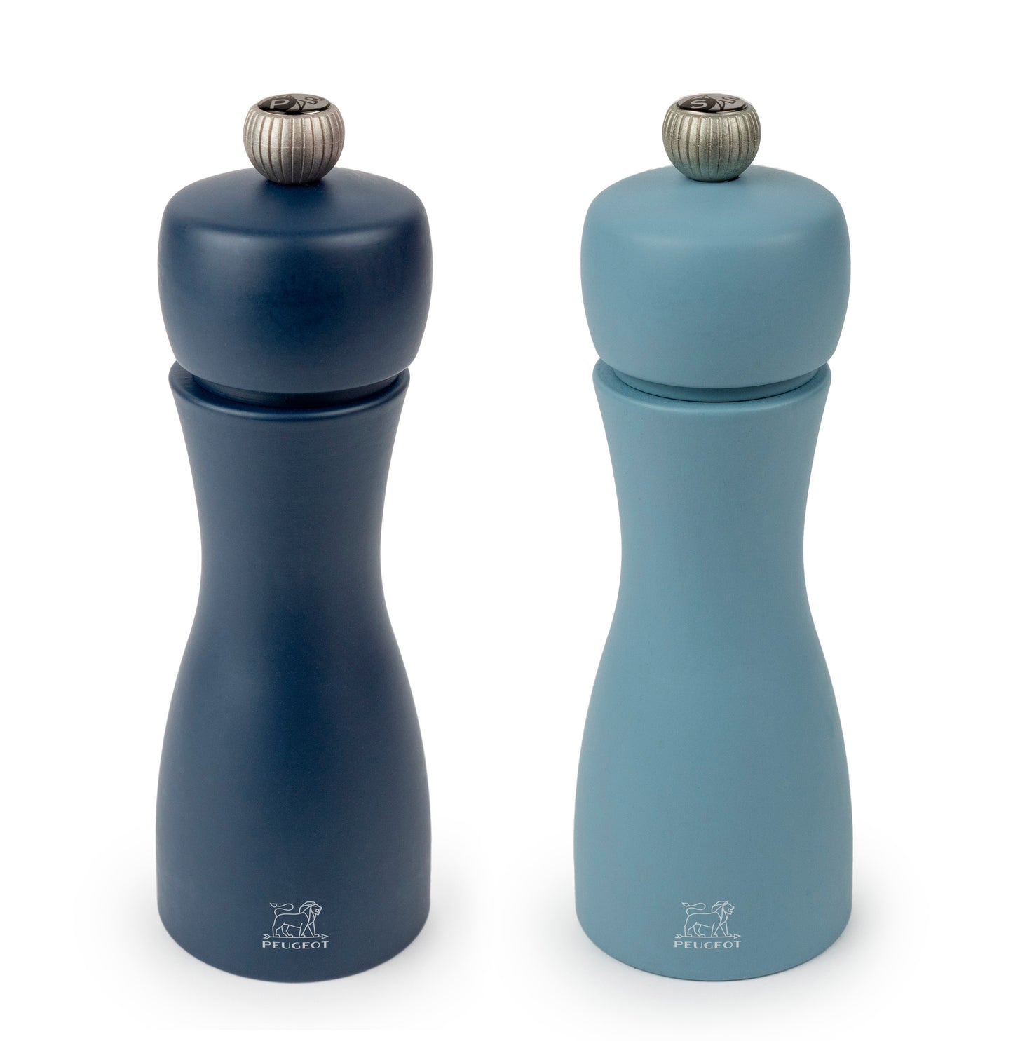 Tahiti Air Salt/Pepper Mill Duo in Midnight & Azure, 15cm