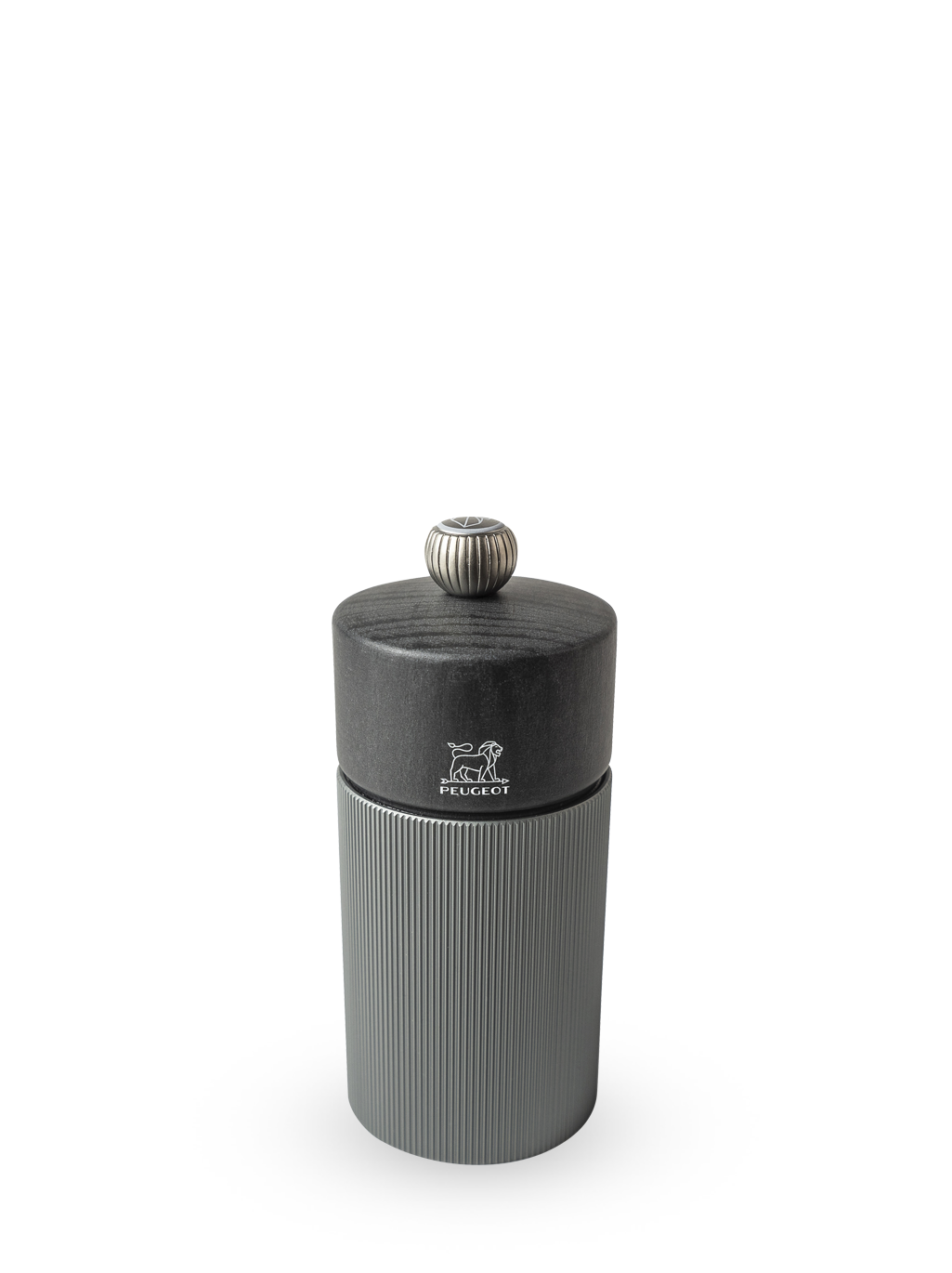 Peugeot Line Salt Mill in carbon & graphite, 12 cm