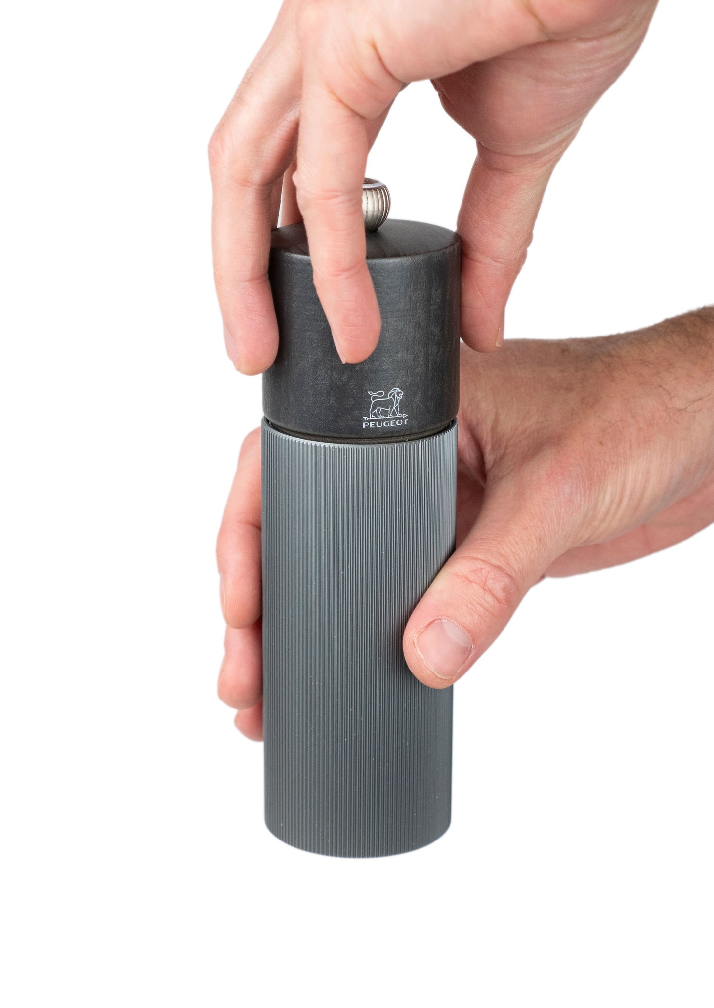Peugeot Line Pepper Mill in carbon & graphite, 18 cm