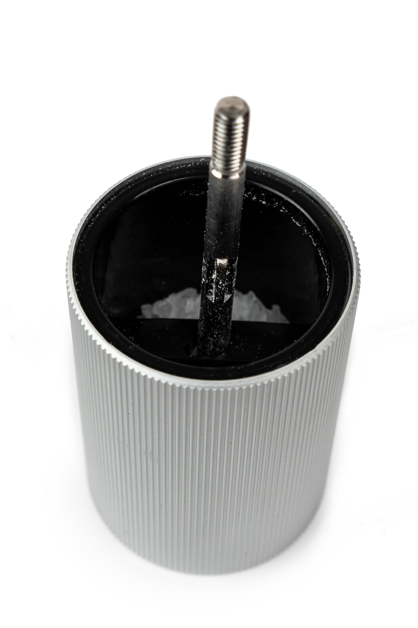 Peugeot Line Salt Mill in aluminium finish & natural wood, 18 cm