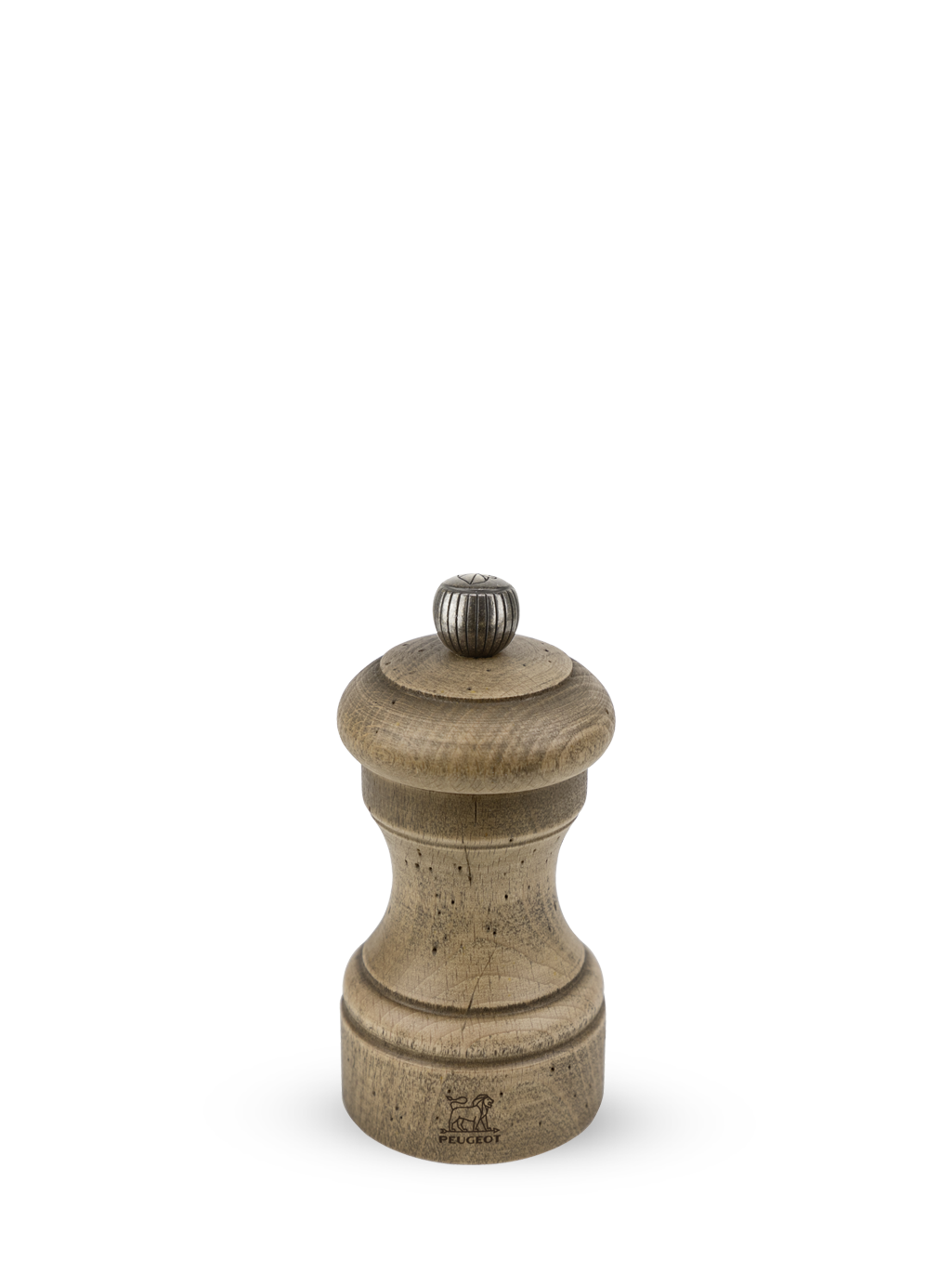 Peugeot Bistro Antique Salt Mill in Aged Wood, 10cm