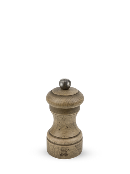 Peugeot Bistro Antique Salt Mill in Aged Wood, 10cm