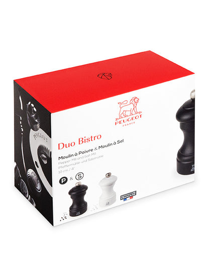 Peugeot Bistro Salt/Pepper Mill Duo, 10 cm