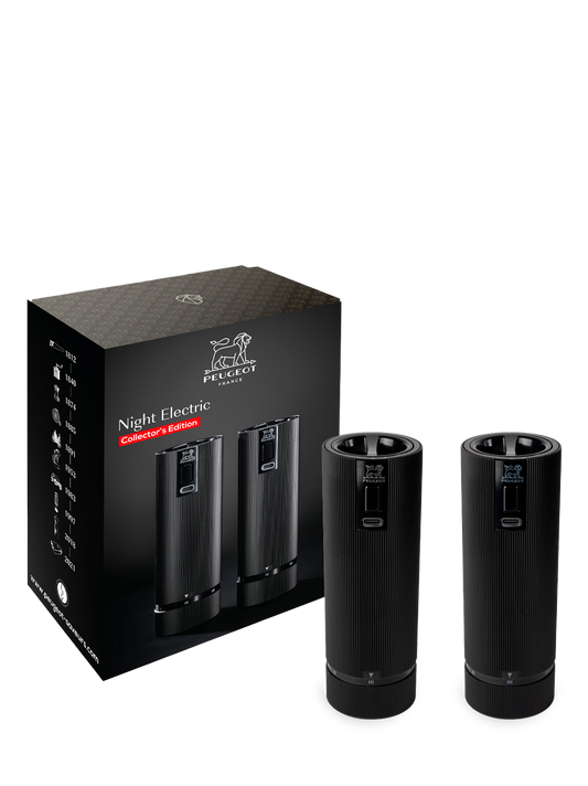 Peugeot Line Night Electric Z u'Select Salt & Pepper Mill Gift Set, 15cm
