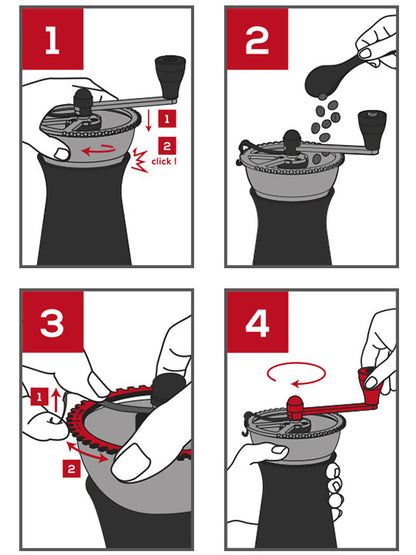 Peugeot Kronos Manual Coffee Mill, 19cm