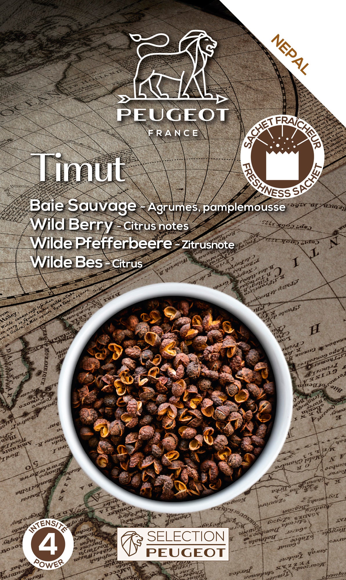 Pack Of 4 Sachets Timut Wild Pepper 40G