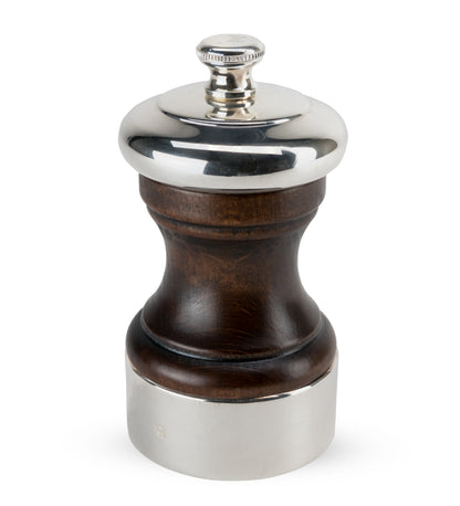 Peugeot Palace Pepper Mill in Silver Plated Polished Wood, 10cm