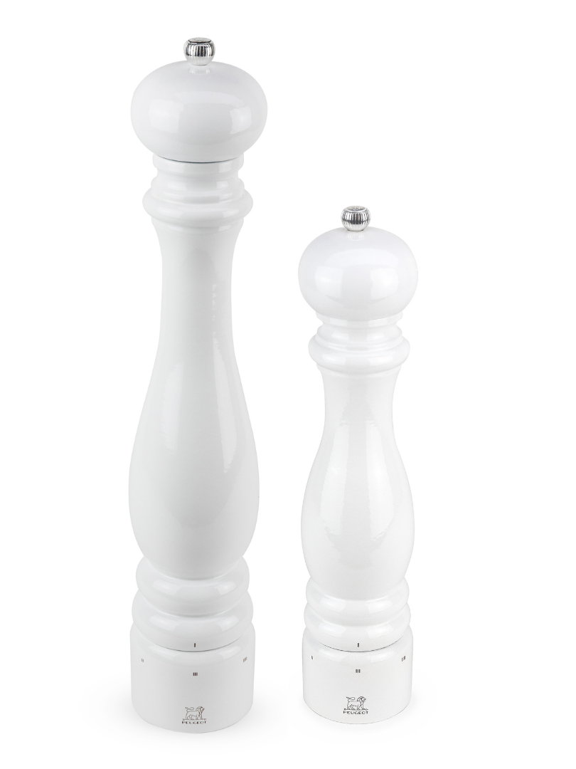 Peugeot Paris Salt/Pepper Mill Bundle in Gloss White, 40 cm & 30 cm ...