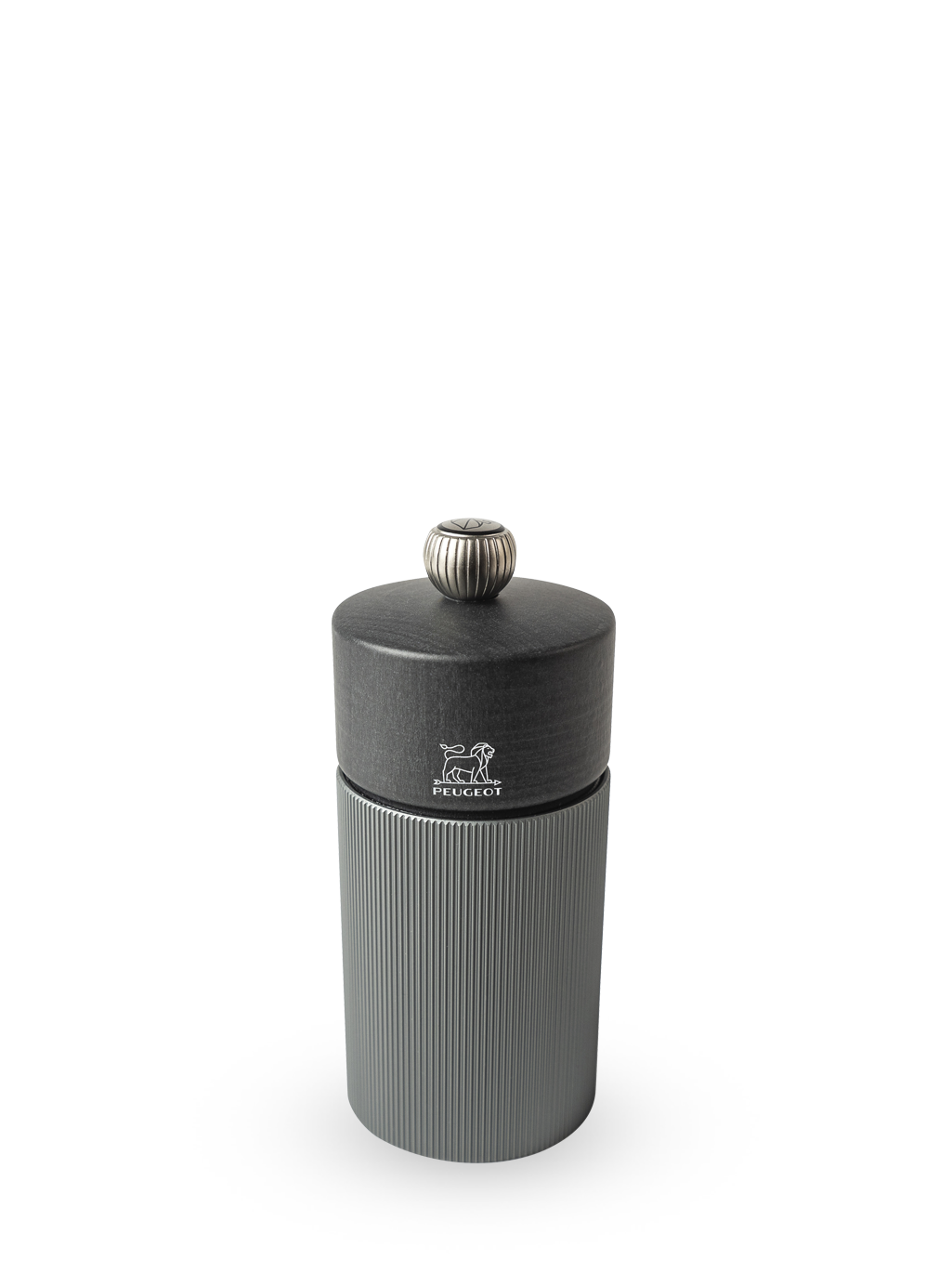 Peugeot Line Pepper Mill in carbon & graphite, 12 cm