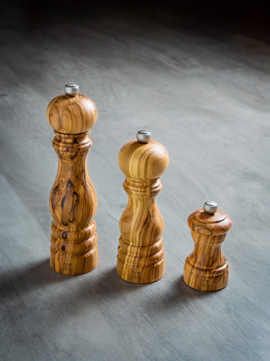 Peugeot Paris Pepper Mill in Olive Wood, 18 cm