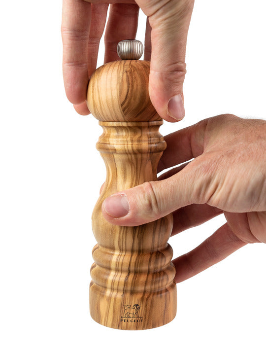 Peugeot Paris Pepper Mill in Olive Wood, 18 cm