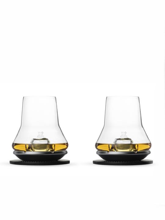 Peugeot Whisky Tasting Set with 2 Whisky Glasses + 2 Chilling Bases