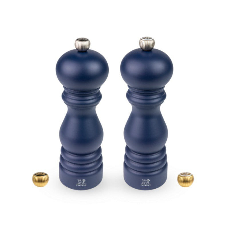 Peugeot Paris Salt/Pepper Mill Duo Gift Set in Deep Blue, 18 cm